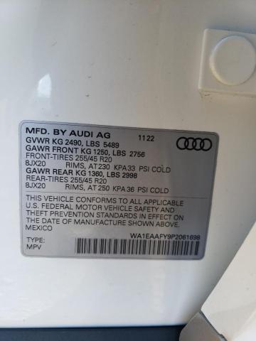 2023 AUDI Q5 PREMIUM WA1EAAFY9P2061698