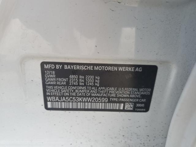 WBAJA5C53KWW20599 BMW 530 I