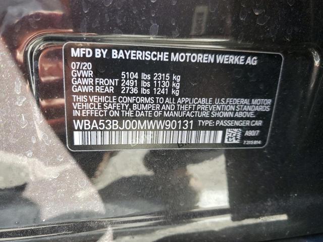 WBA53BJ00MWW90131 BMW 540 I
