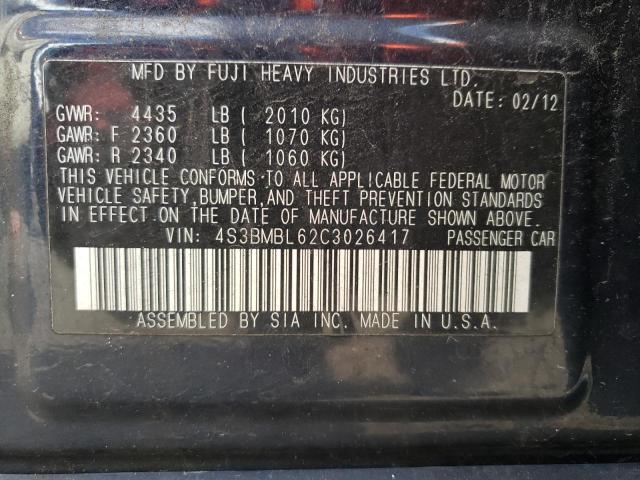 4S3BMBL62C3026417 Subaru Legacy 2.5i Limited