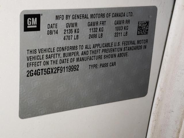 2015 BUICK REGAL GS - 2G4GT5GX2F9119992