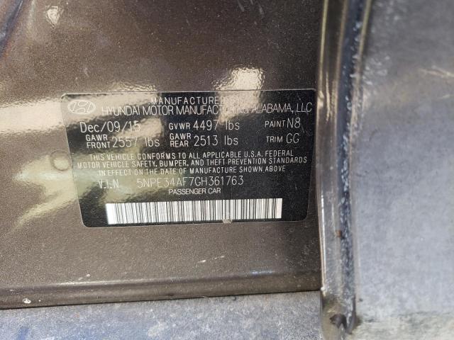 5NPE34AF7GH361763 Hyundai Sonata Sport