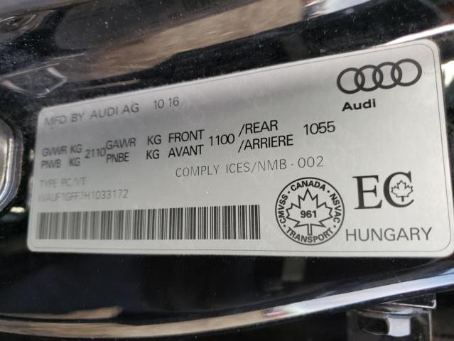 2017 AUDI S3 PRESTIG - WAUF1GFF7H1033172
