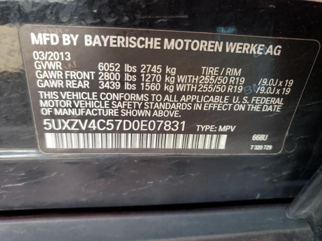 VIN 5UXZV4C57D0E07831 2013 BMW X5, Xdrive35I no.14