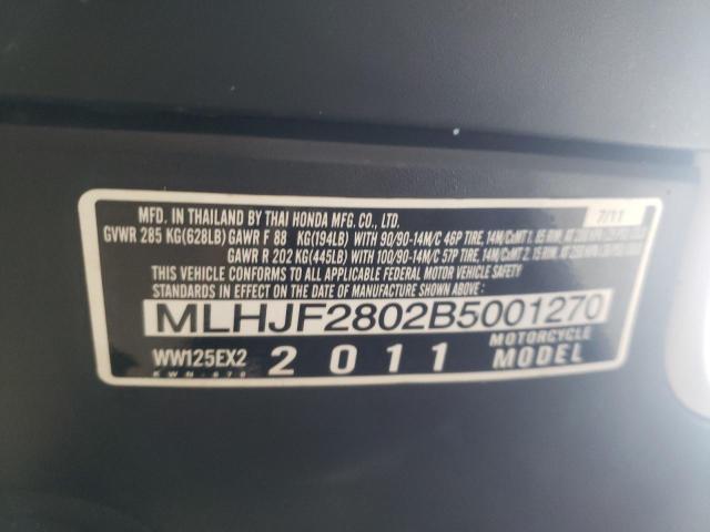 2011 HONDA PCX - MLHJF2802B5001270