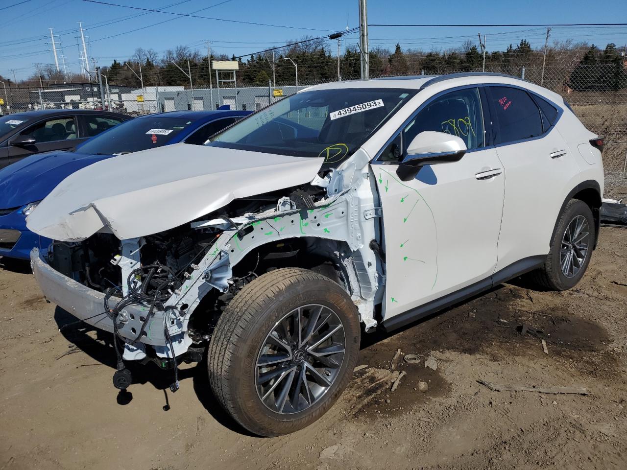 JTJGKCEZ7N5003387 LEXUS NX 350H 2022