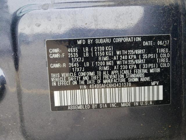 4S4BSAFC6H3421270 Subaru Outback 2.5i Premium