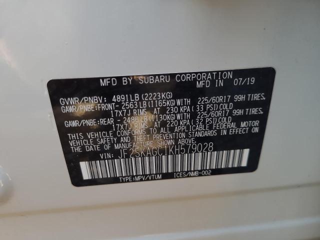 JF2SKAGC1KH579028 Subaru Forester Premium