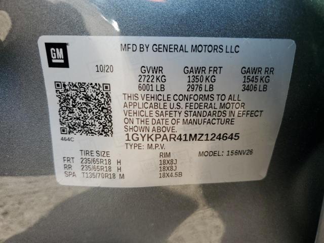 2021 CADILLAC XT6 LUXURY - 1GYKPAR41MZ124645
