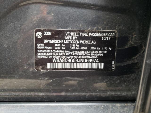 2018 BMW 330 XI - WBA8D9G59JNU69974