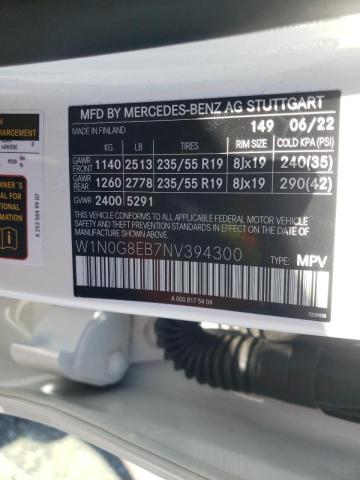 2022 MERCEDES-BENZ GLC 300 4M - W1N0G8EB7NV394300