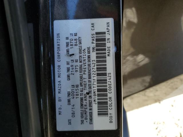 2015 MAZDA 3 SV - JM1BM1T71F1227423