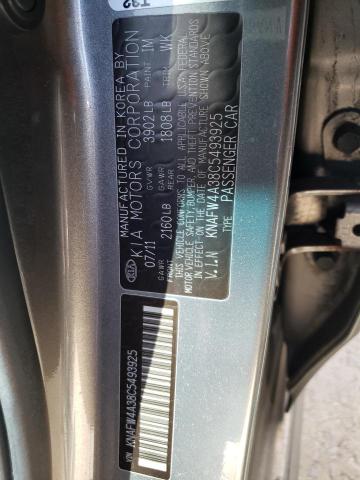 KNAFW4A38C5493925 KIA FORTE SX
