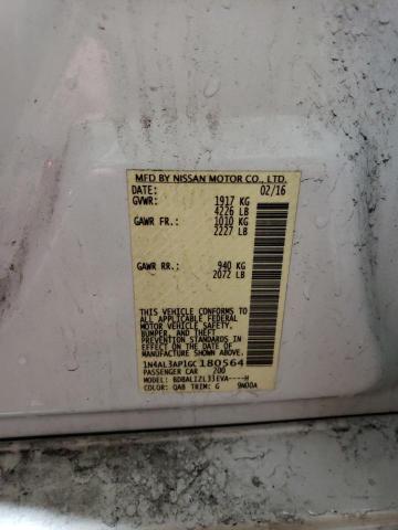 2016 NISSAN ALTIMA 2.5 1N4AL3AP1GC180564