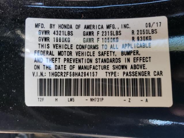 2017 HONDA ACCORD SPO 1HGCR2F58HA294157