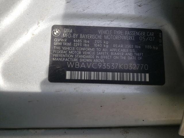 WBAVC93537K032770 BMW 328 XI