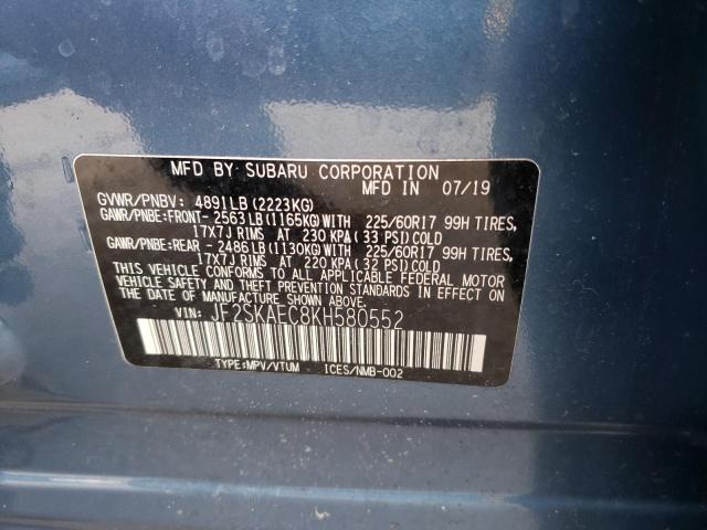 JF2SKAEC8KH580552 Subaru Forester