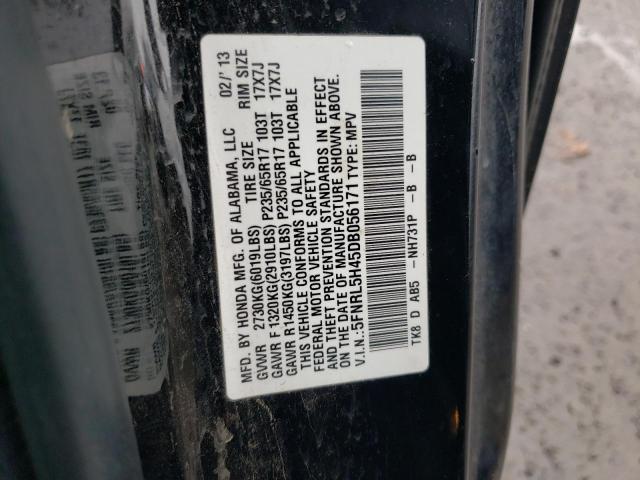 VIN 5FNRL5H45DB056171 2013 HONDA ODYSSEY no.13