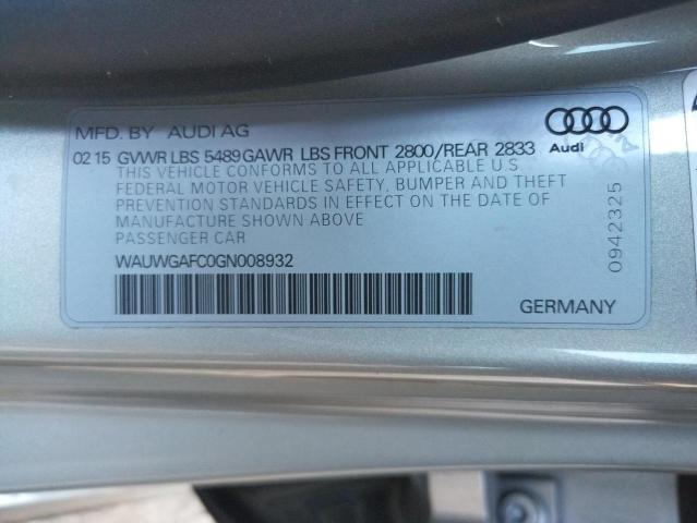 2016 AUDI A7 PREMIUM - WAUWGAFC0GN008932