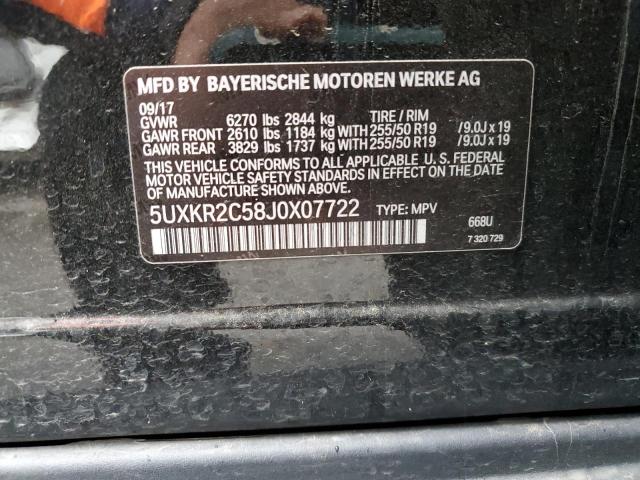 5UXKR2C58J0X07722 BMW X5 Sdrive35i
