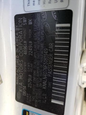 2015 KIA CADENZA PR - KNALN4D76F5181949