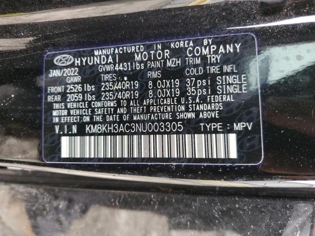 2022 HYUNDAI KONA N BAS KM8KH3AC3NU003305