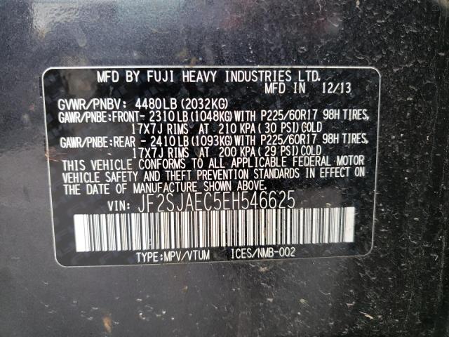 JF2SJAEC5EH546625 Subaru Forester 2.5i Premium