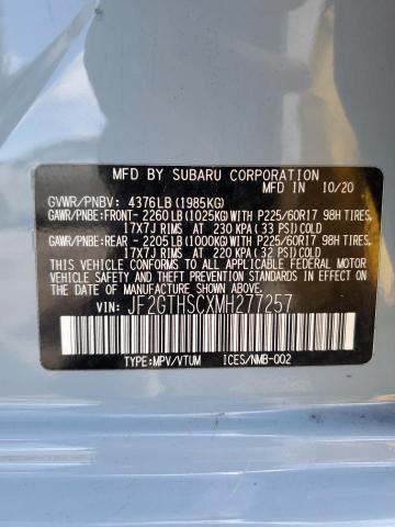 JF2GTHSCXMH277257 Subaru Crosstrek Sport