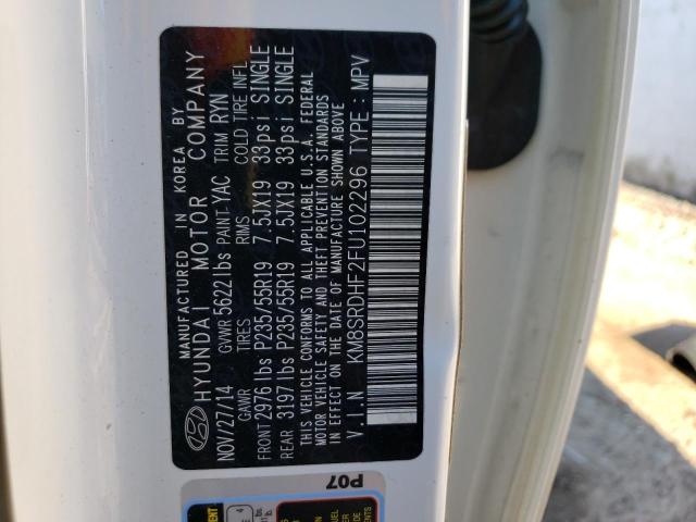 2015 HYUNDAI SANTA FE G - KM8SRDHF2FU102296