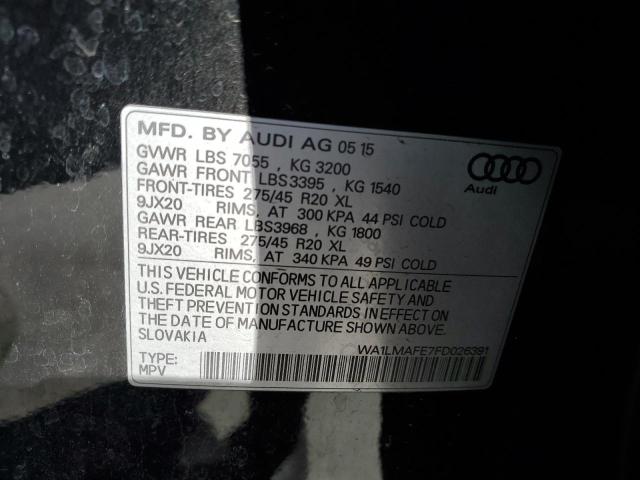 2015 AUDI Q7 TDI PRE - WA1LMAFE7FD026391