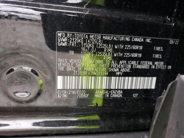 2022 TOYOTA RAV4 TRD O - 2T3S1RFV3NW311244