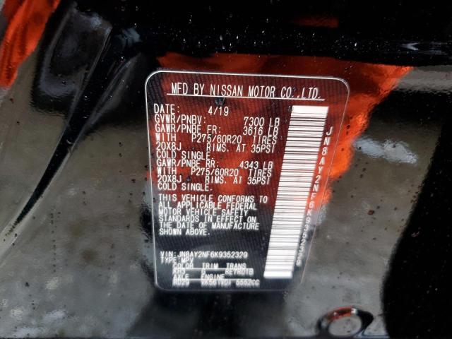 JN8AY2NF6K9352329 Nissan Armada Platinum