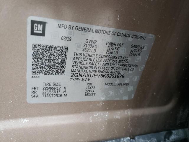 2GNAXUEV5K6261878 Chevrolet Equinox