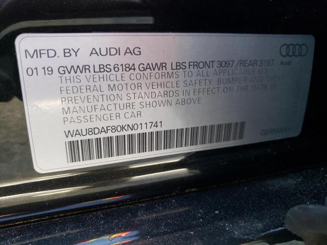 Audi A8 L 2019 WAU8DAF80KN011741 Thumbnail 12