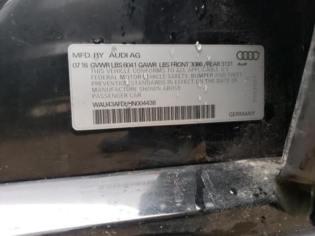 2017 AUDI A8 L QUATT - WAU43AFD9HN004438