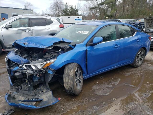 Salvage cars for sale from Copart Lyman, ME: 2021 Nissan Sentra SV