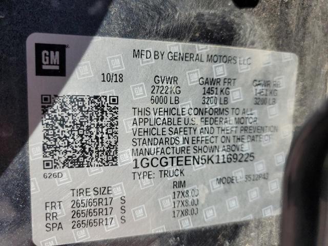 2019 CHEVROLET COLORADO Z - 1GCGTEEN5K1169225