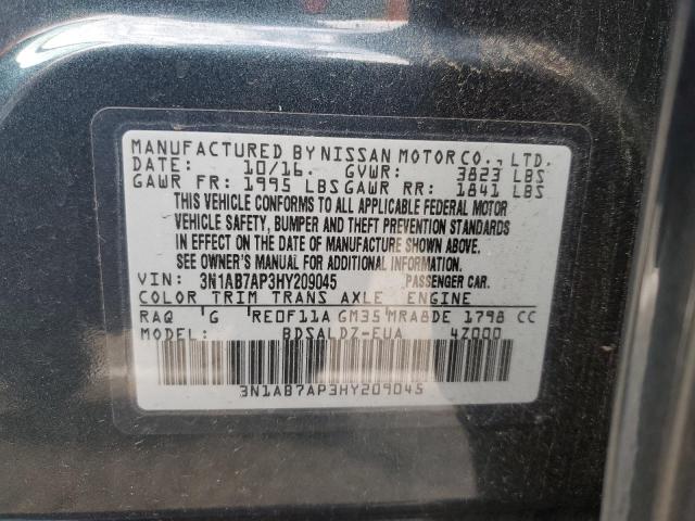 3N1AB7AP3HY209045 Nissan SENTRA S
