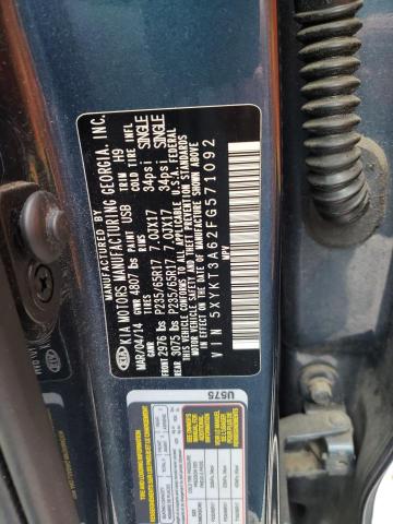 5XYKT3A62FG571092 KIA SORENTO LX