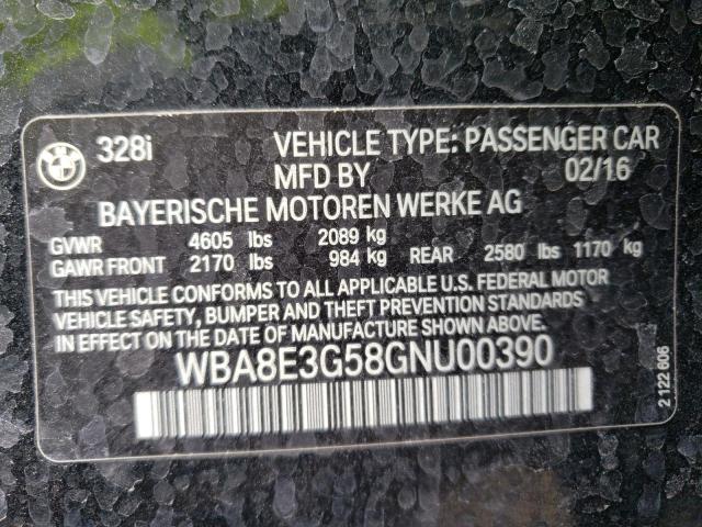 WBA8E3G58GNU00390 BMW 328 Xi Sulev