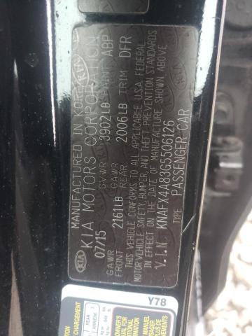 KNAFX4A83G5506126 KIA FORTE EX