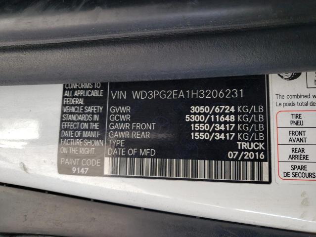 WD3PG2EA1H3206231 Mercedes-Benz Metris
