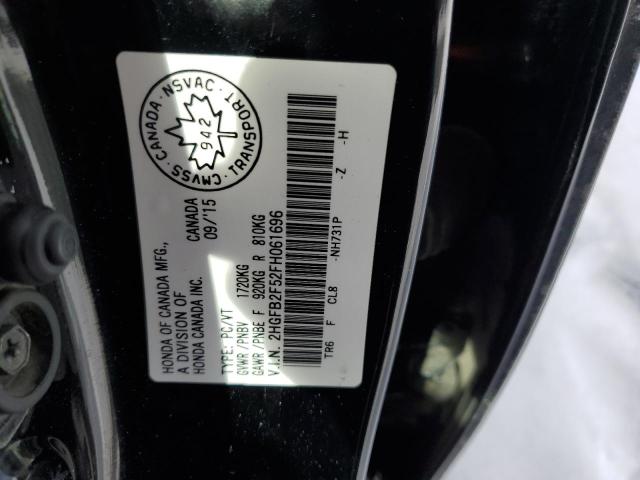 2015 HONDA CIVIC LX - 2HGFB2F52FH061696