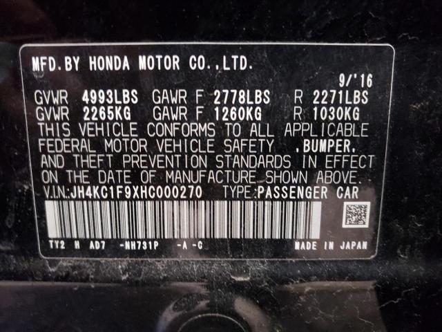 2017 ACURA RLX ADVANC - JH4KC1F9XHC000270