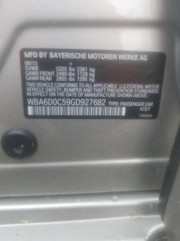 2016 BMW 640 I GRAN - WBA6D0C59GD927682