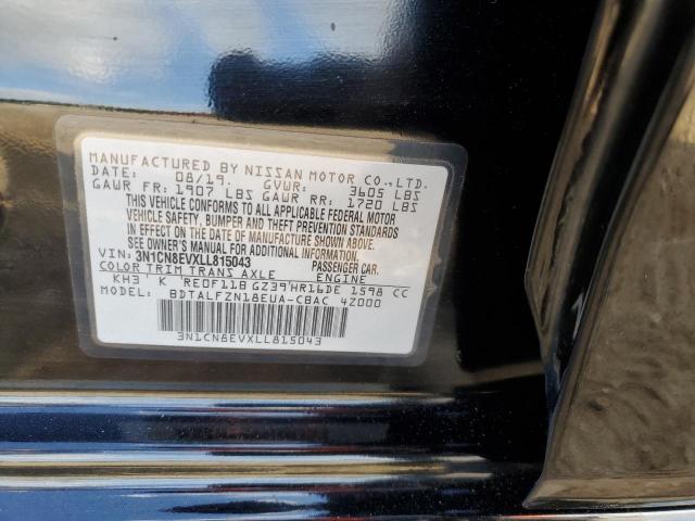 2020 NISSAN VERSA SV - 3N1CN8EVXLL815043