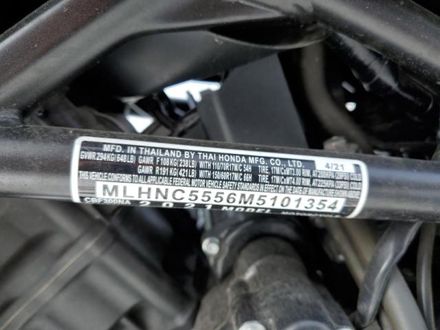 2021 HONDA CBF300 NA MLHNC5556M5101354