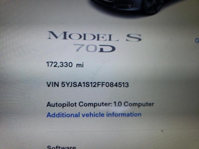2015 TESLA MODEL S 70 - 5YJSA1S12FF084513