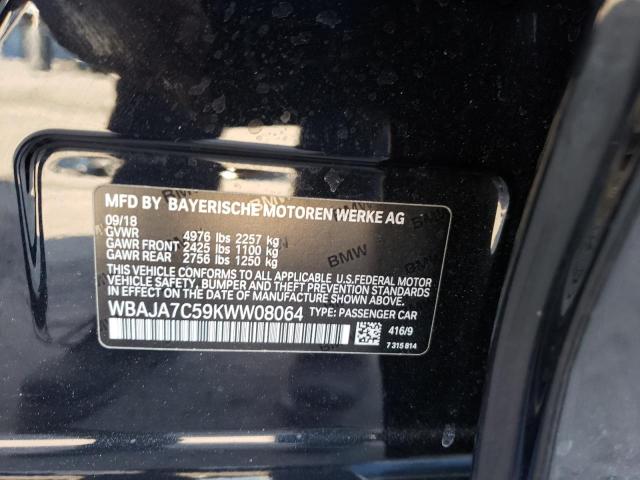 2019 BMW 530 XI WBAJA7C59KWW08064