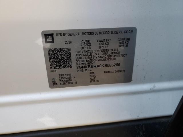 2019 CHEVROLET BLAZER 1LT - 3GNKBBRA0KS585286